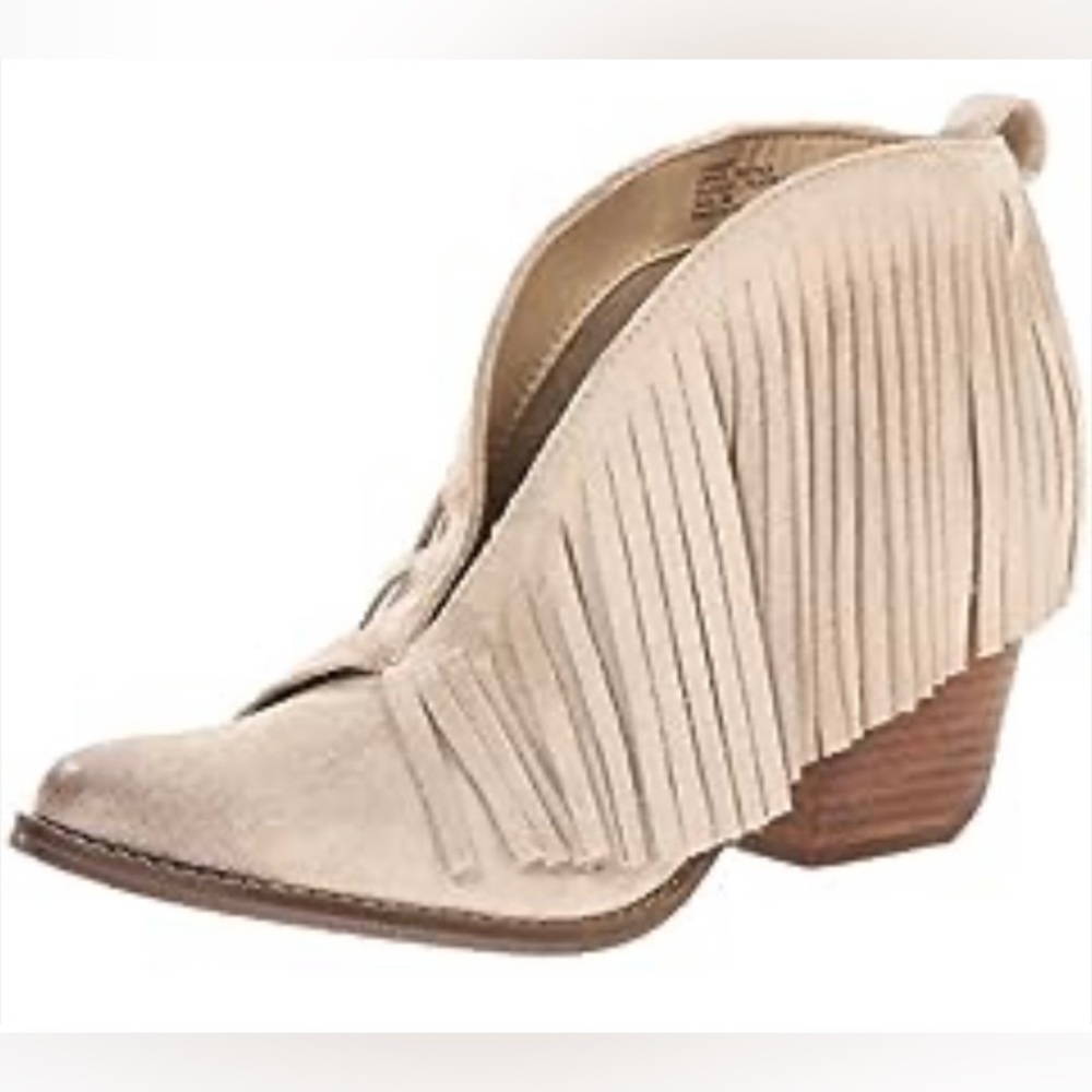 Coconut By Matisse Lambert Fringe Booties Gem
